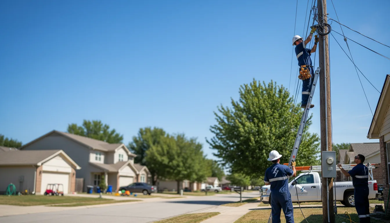 Residential electrician providing installation services in Ingomar, MT